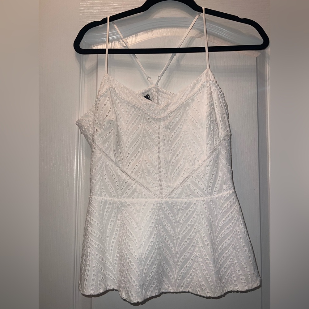 White House Black Market Strapless White Dress